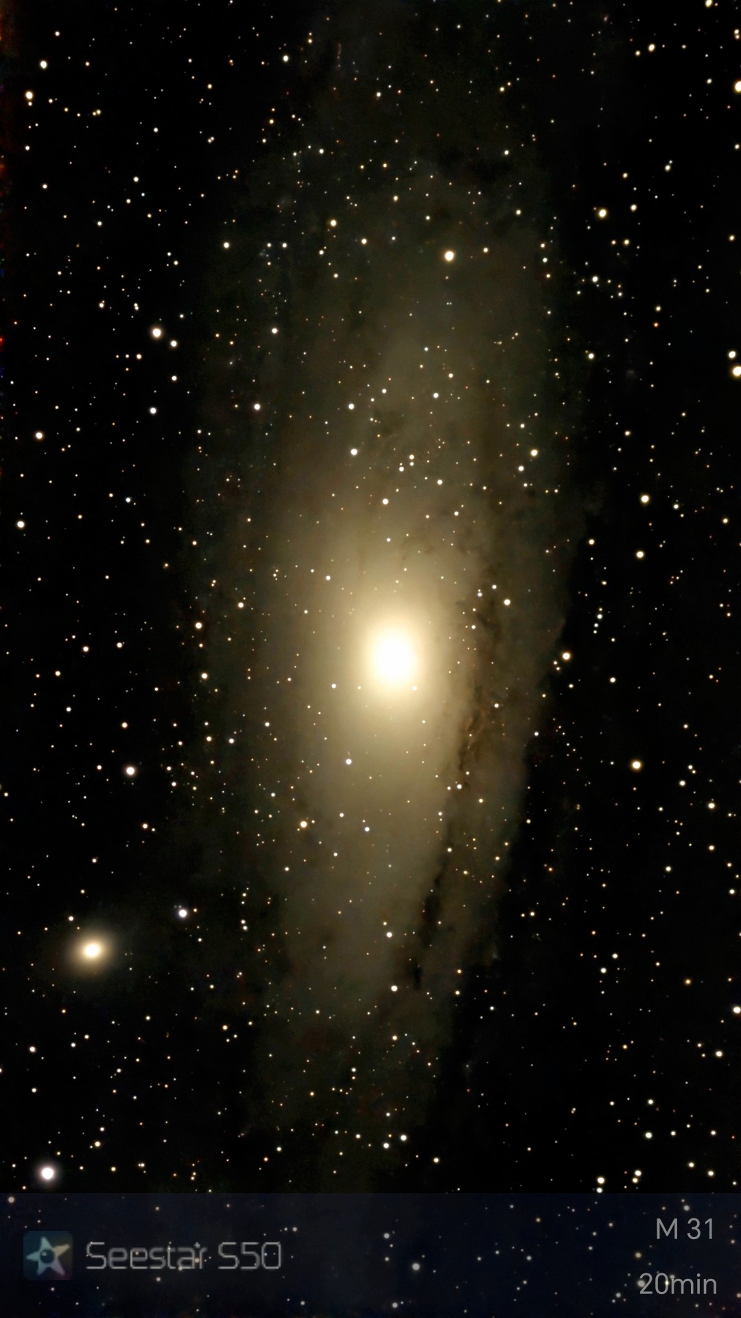 An image of the Andromeda Galaxy